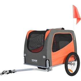 Dog Bike Trailer, Supports up to 66 lbs, Pet Cart Bicycle Carrier, Easy Folding Frame with Quick Release Wheels, Universal Bicycle Coupler, Refle